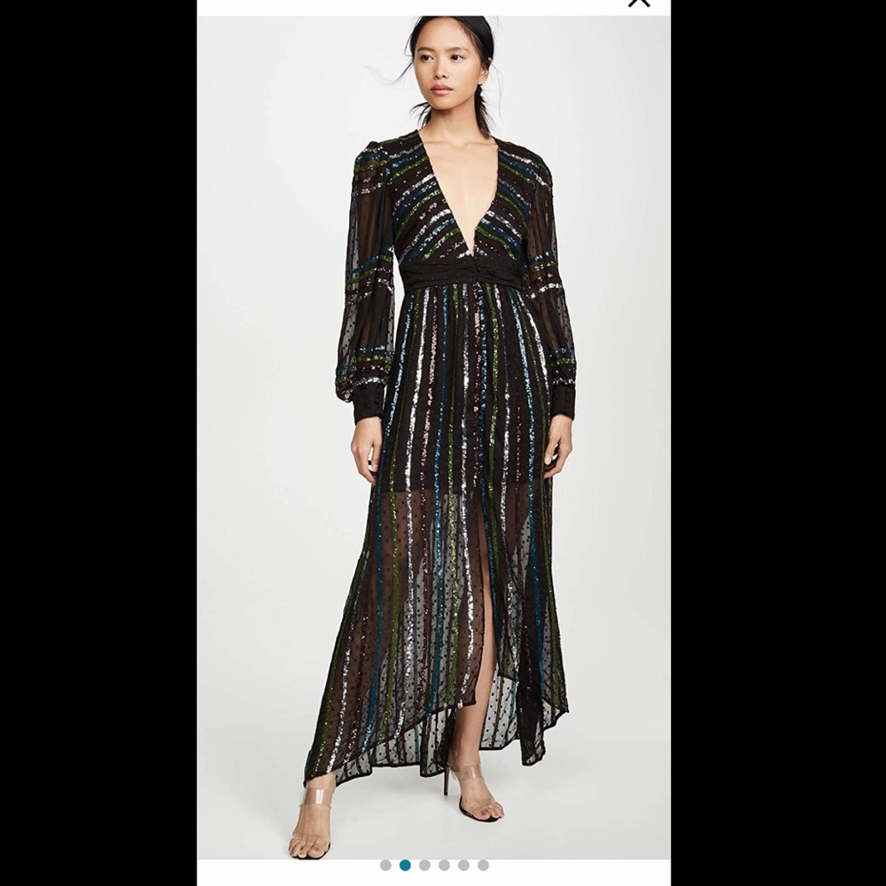 Rococo Sand black sequins dress